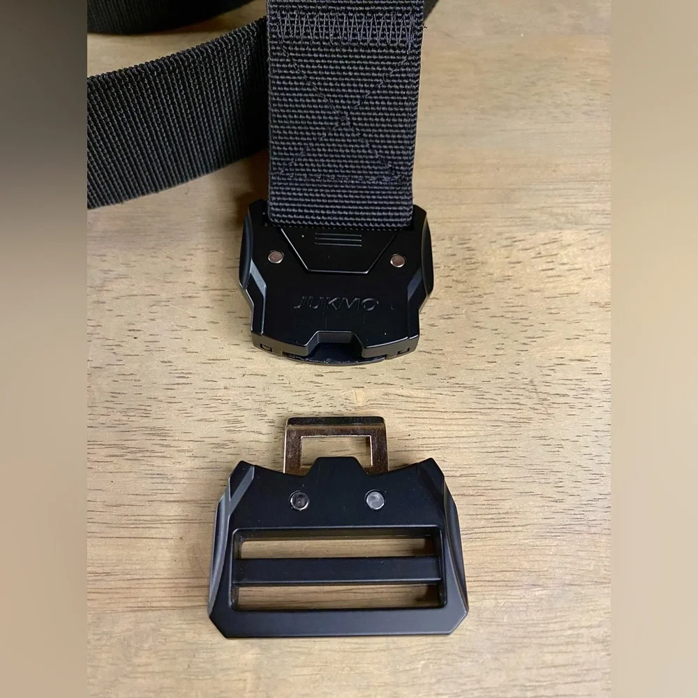 JUKMO Quick‎ Release Belt Tactical Military Work Black XXL Stretch Seat Belt